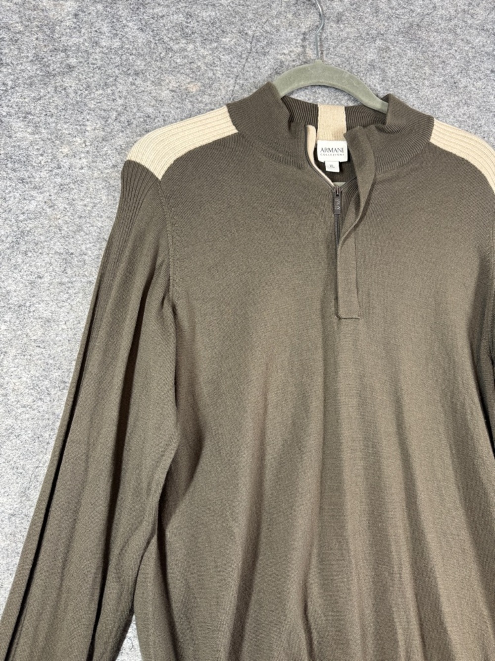Armani Collezioni Minimalist Wool Pullover Sweater XL Quiet Luxury Comfy Cozy - Picture 4 of 13